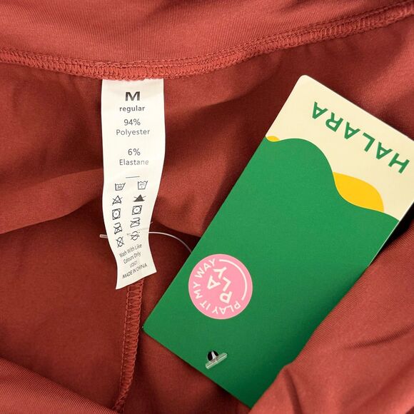 HALARA High Rise Decorative Buckle Split 2-in-1 Maxi Skirt M Goth Rust NWT B8 - Picture 5 of 5